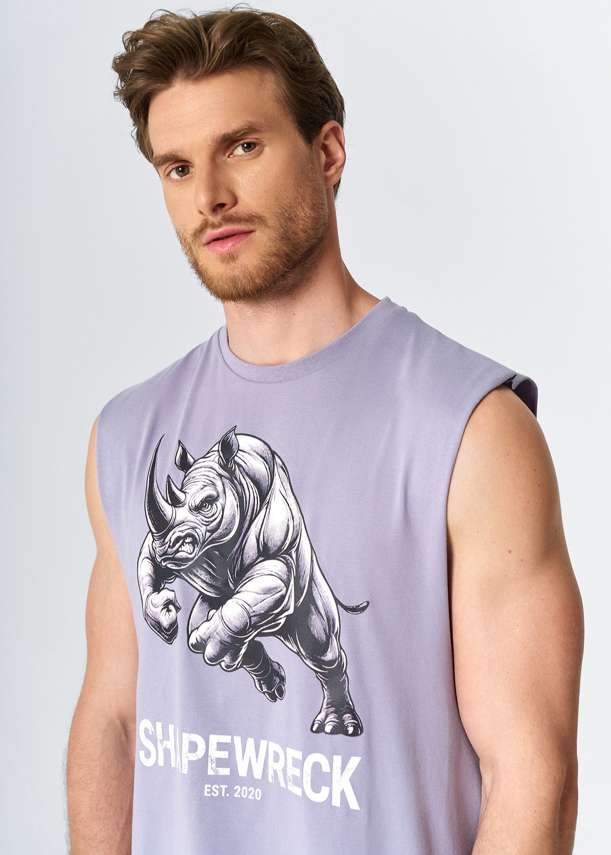 ICONIC RHINO TANK -  SMOKY GREY