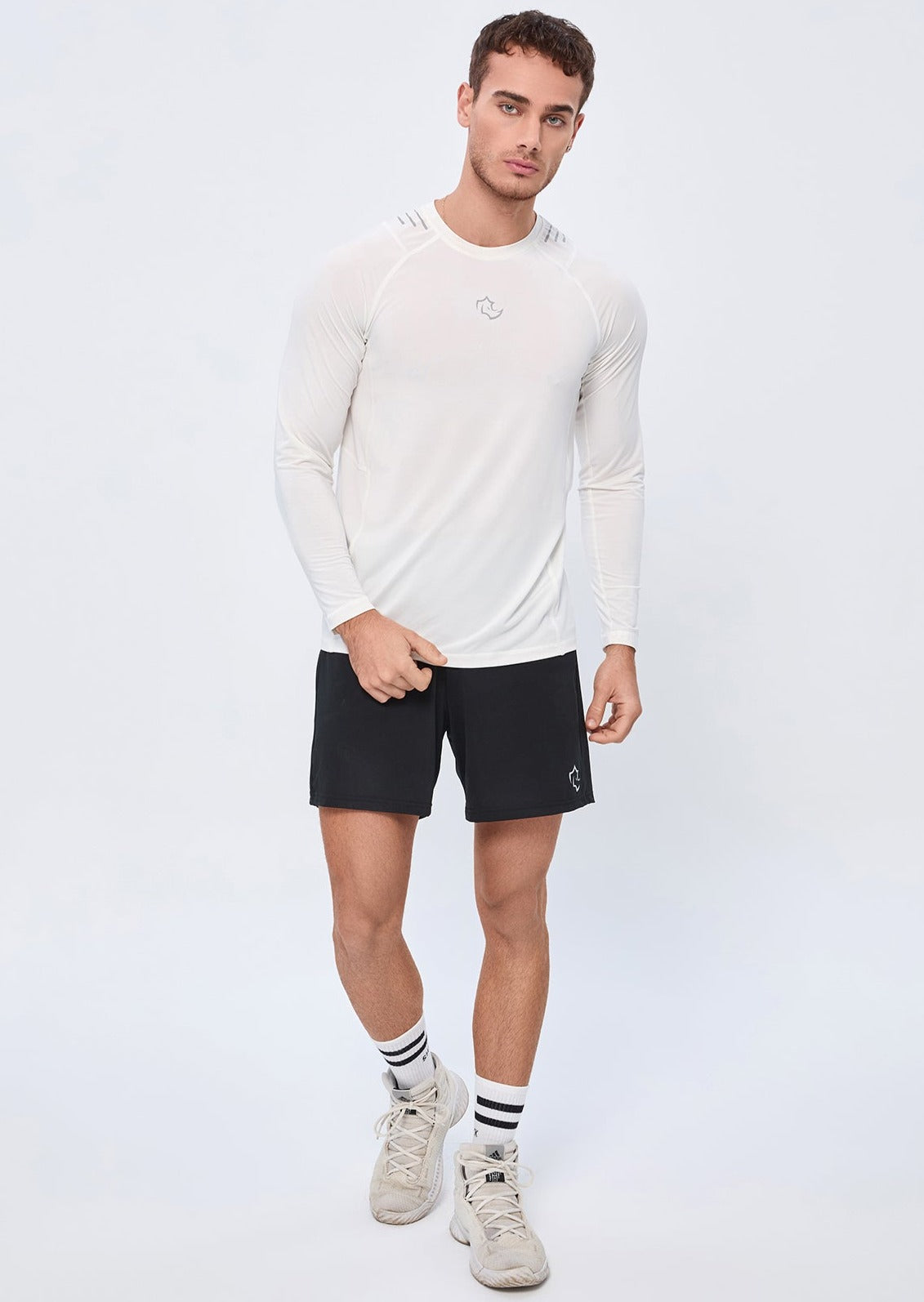 COMPRESSION FIT Long Sleeve CORE LONG SLEEVE - COCONUT WHITE