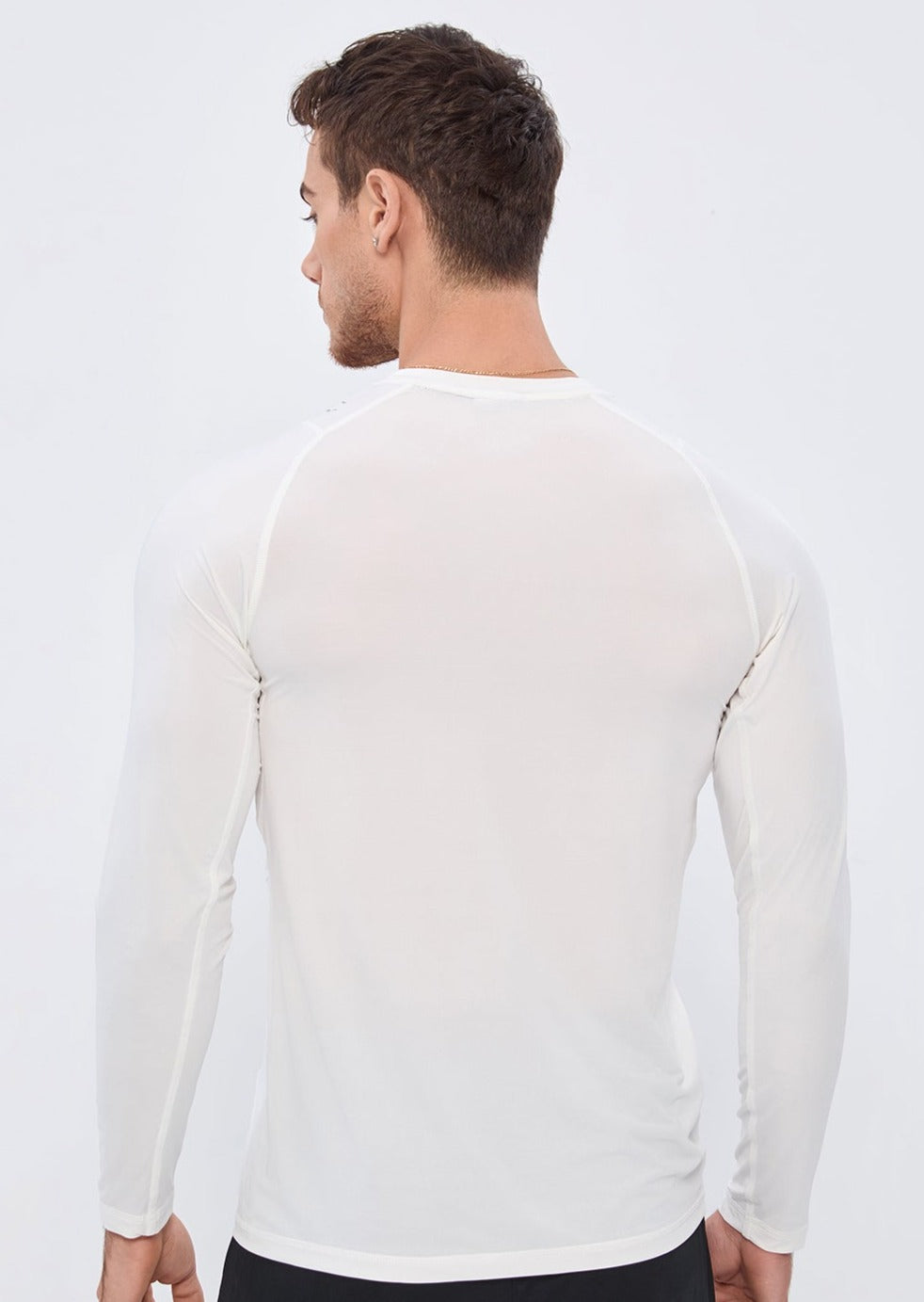 COMPRESSION FIT Long Sleeve CORE LONG SLEEVE - COCONUT WHITE