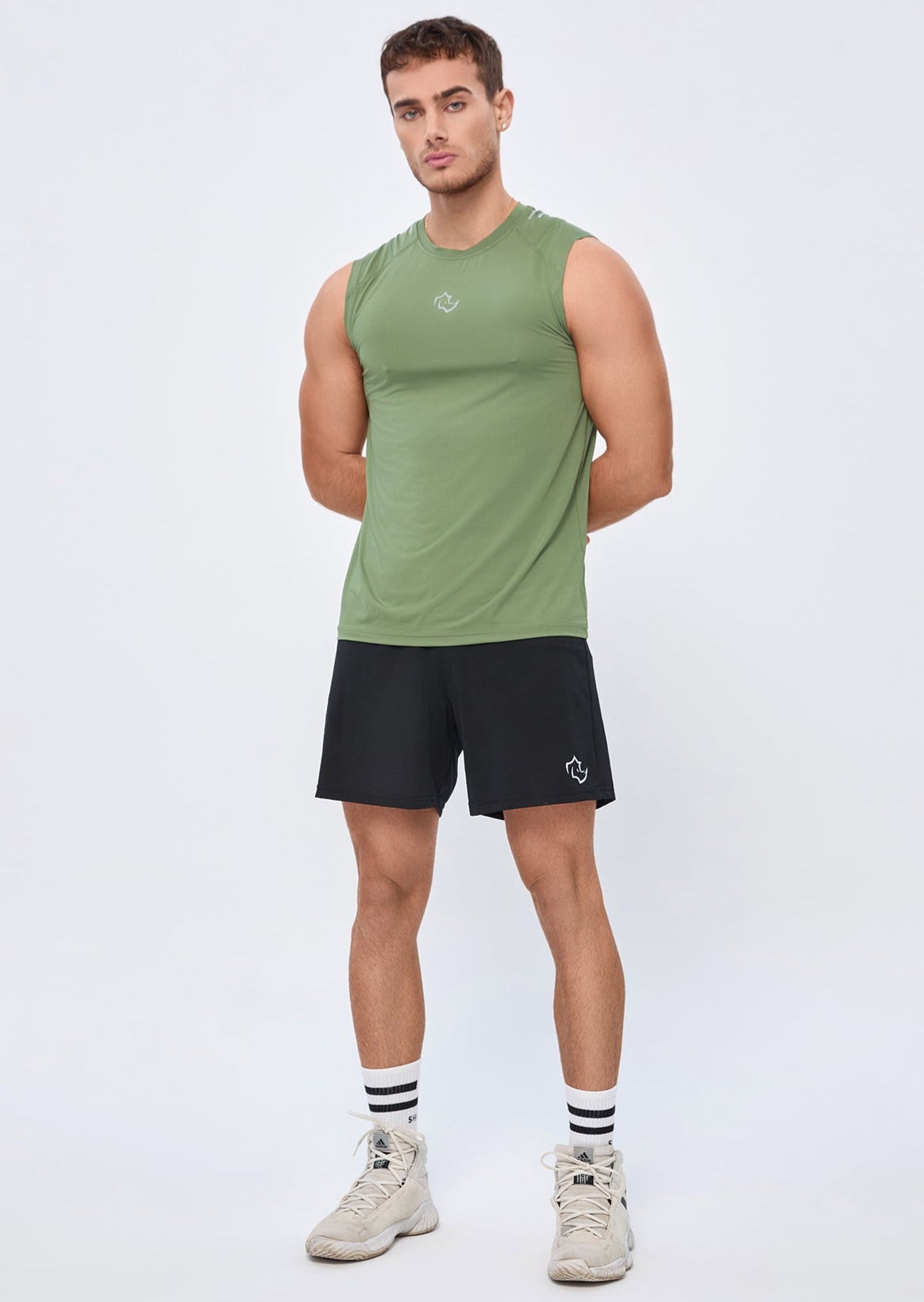 COMPRESSION FIT Tank CORE TANK - SAGE GREEN