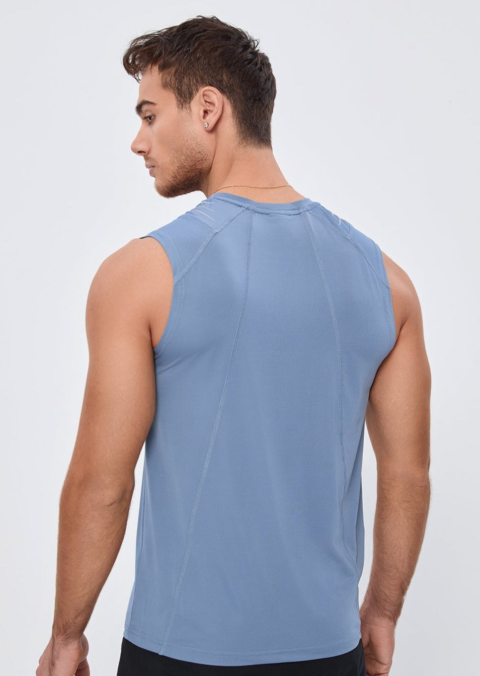 COMPRESSION FIT Tank CORE TANK - STONE BLUE