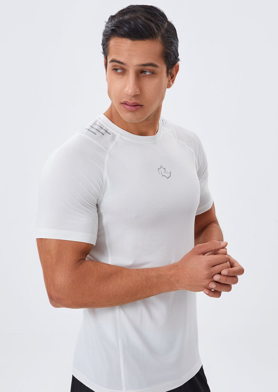 COMPRESSION FIT Tshirts CORE TEE - COCONUT WHITE