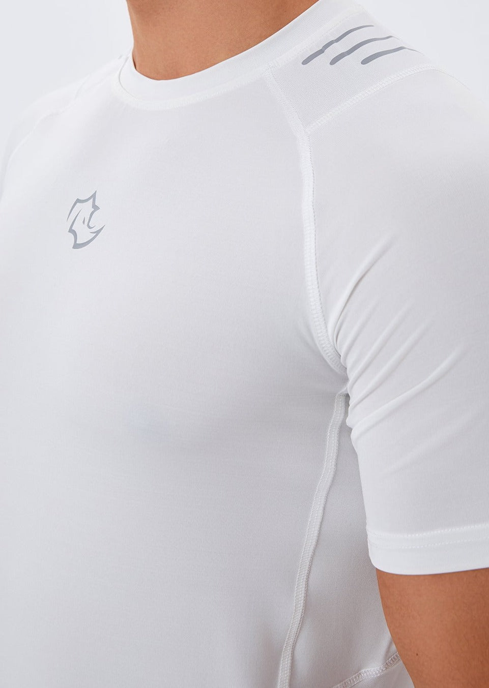 COMPRESSION FIT Tshirts CORE TEE - COCONUT WHITE