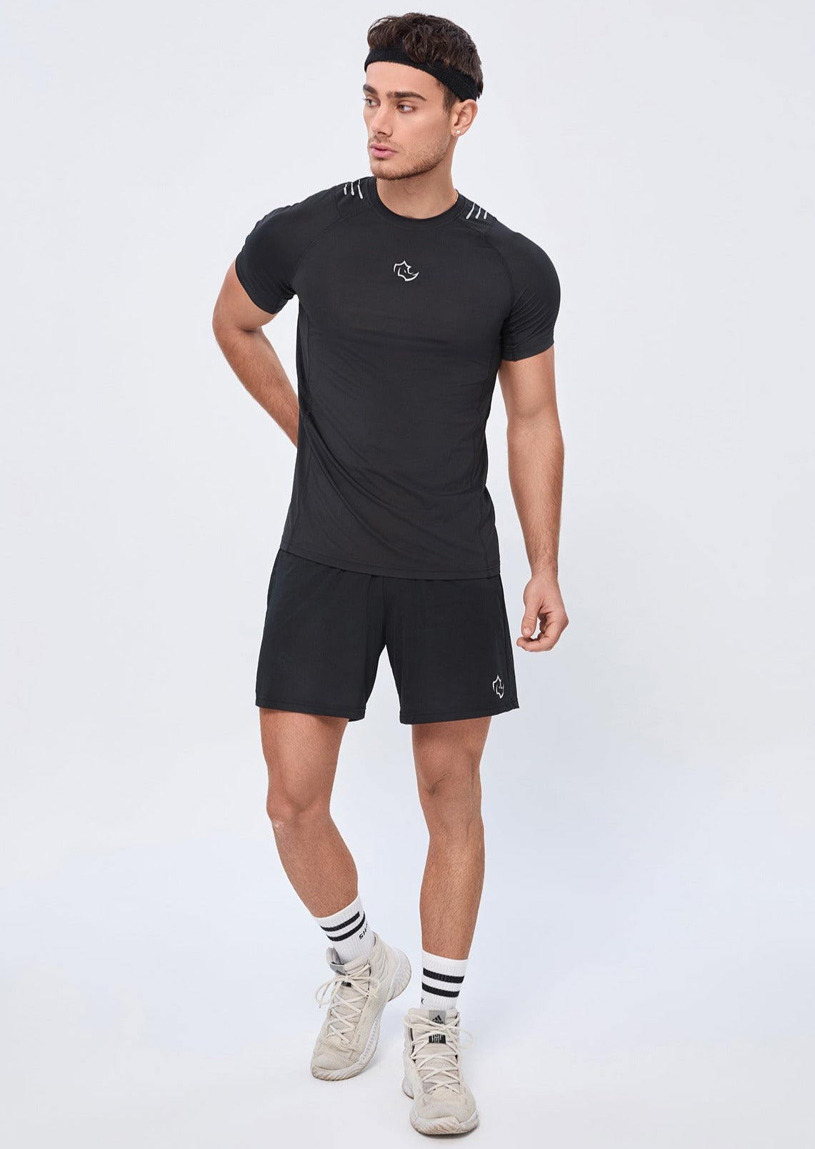 COMPRESSION FIT Tshirts CORE TEE - MIDNIGHT BLACK